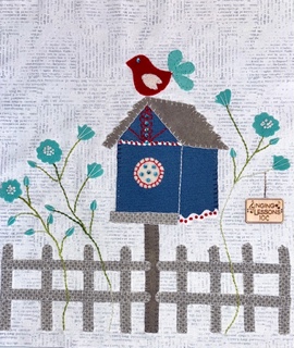 Mary Jane & Friends - The Birdhouse Ladies - BLOCK 1 - MY NORDIC HOME - KIT WITH PRINTED PATTERN